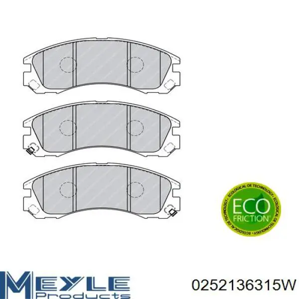 Pastillas de freno MB895090 Mitsubishi