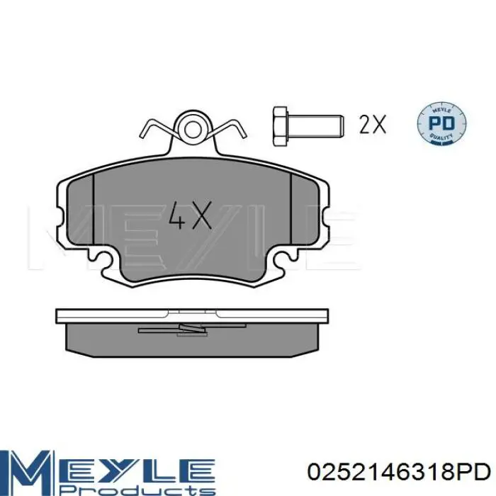 Pastillas de freno delanteras Peugeot 205 2 20A, C