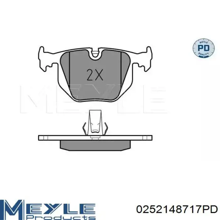 Comprar 0252148717PD Meyle Pastillas de freno traseras