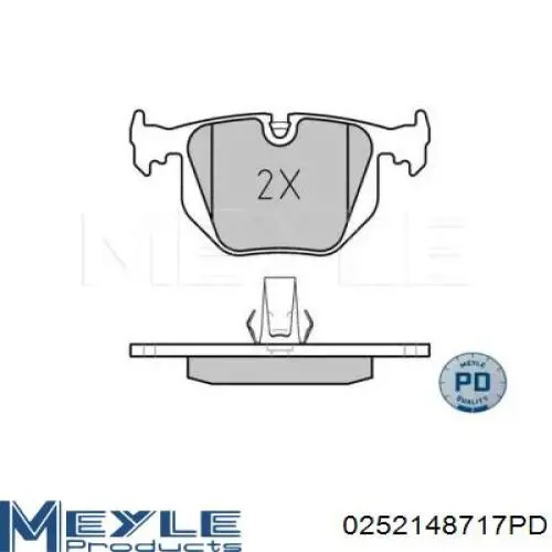 Pastillas traseras de freno Meyle 0252148717PD precio, desde 31,02 EUR