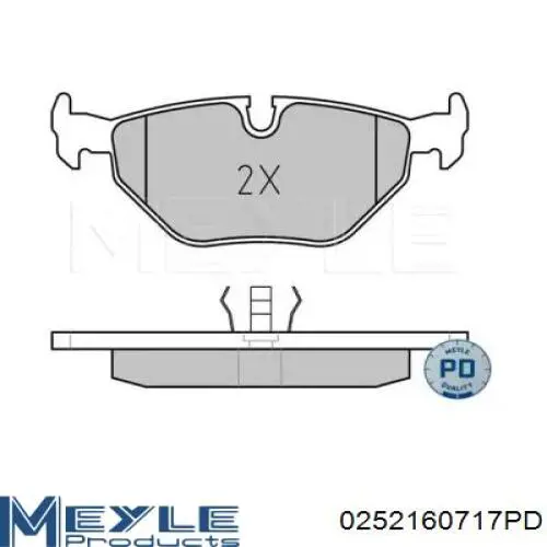 301386 VALEO pastillas de freno traseras