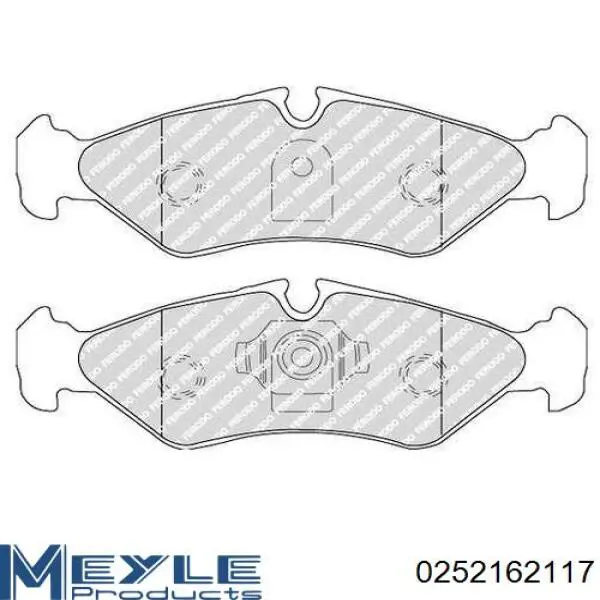Pastillas traseras Mercedes 4212410
