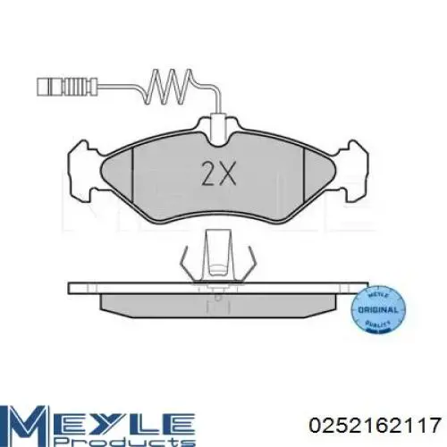 4212410 Mercedes Pastillas freno traseras