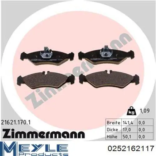 Comprar 4212410 Mercedes Pastillas de freno traseras