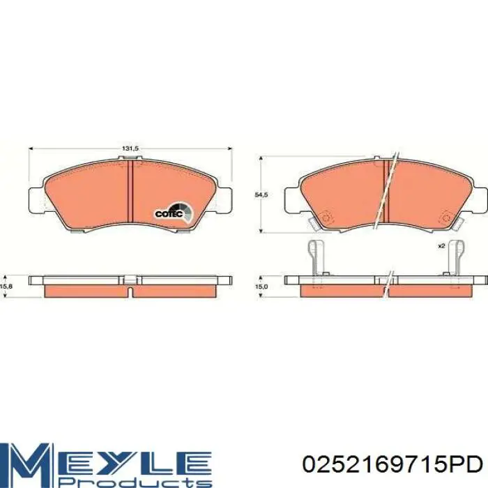 Pastillas de freno 45022S07408 Honda