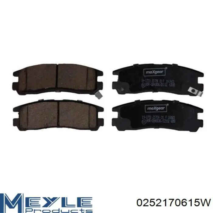 Pastillas de freno traseras 53302M2A01 Hyundai/Kia