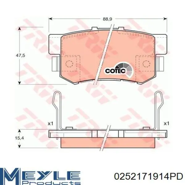 Pastillas traseras de freno Open Parts BPA032502 precio, desde 21,18 EUR
