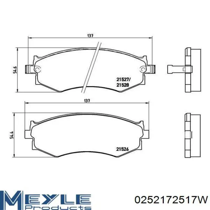 Pastillas de freno 4813005011 Hyundai/Kia