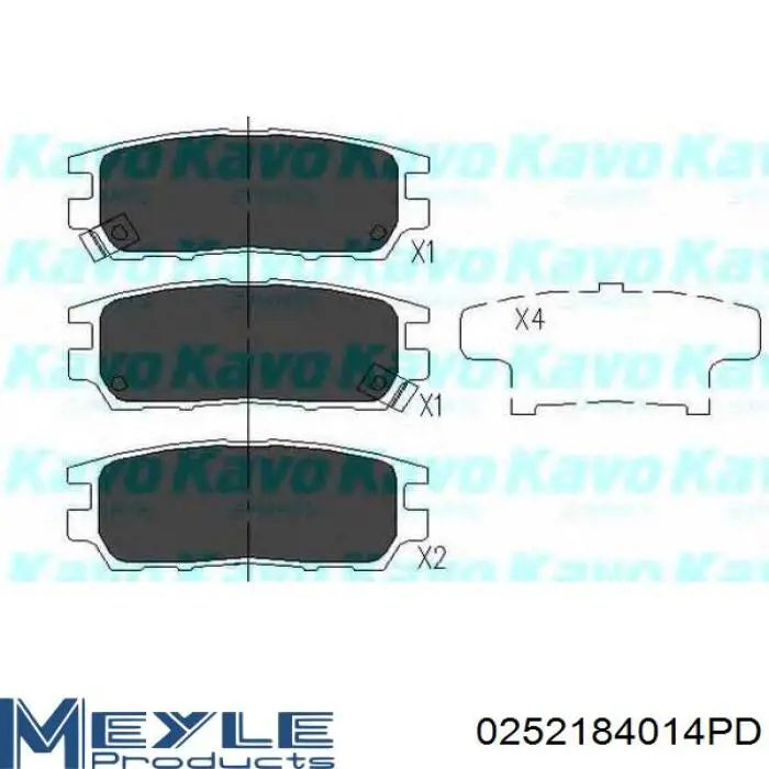 Pastillas traseras Necto FD6736A