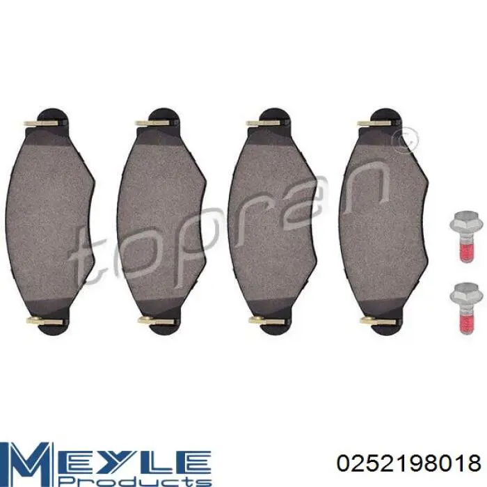 Comprar 0252198018 Meyle Pastillas delanteras de freno