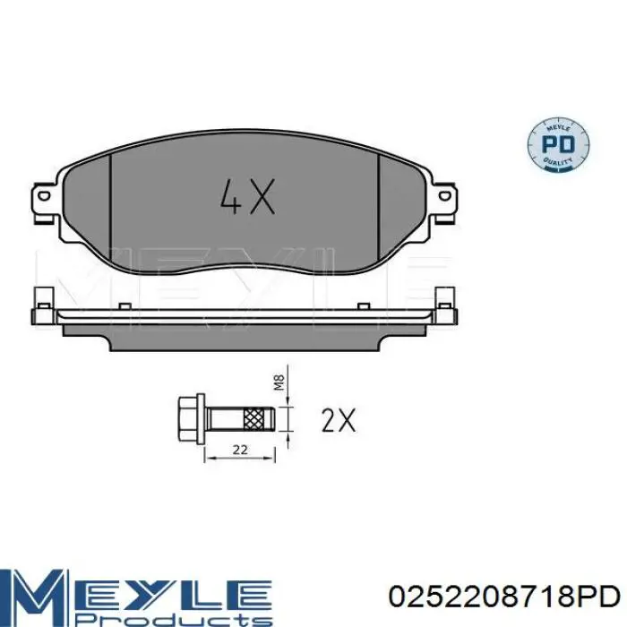 410604073R Renault (RVI) pastillas de freno delanteras