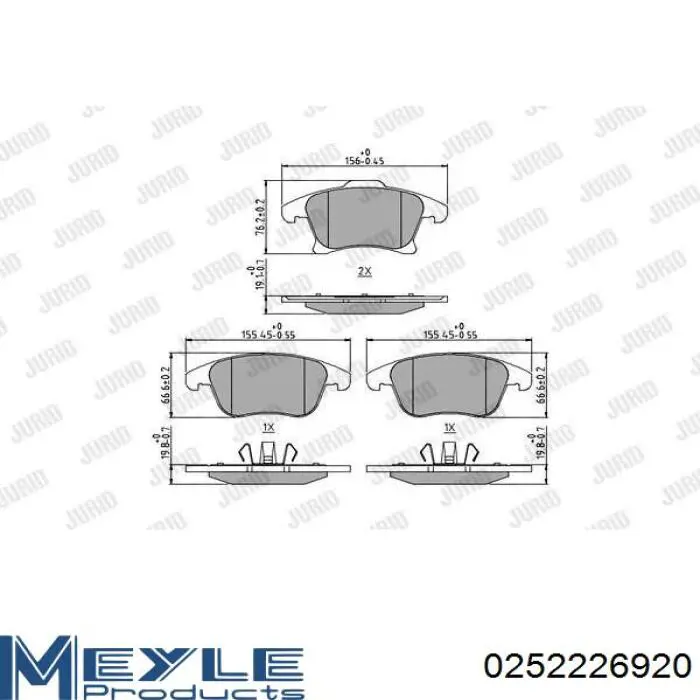 Pastillas freno delanteras Ford FU2Z2V001F precio, desde 36,21 EUR