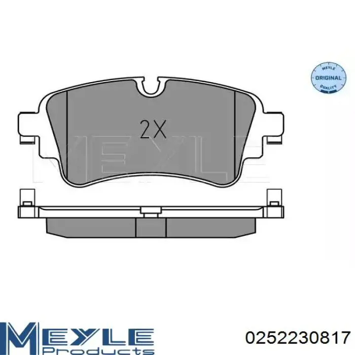 025 223 0817 Meyle pastillas de freno traseras