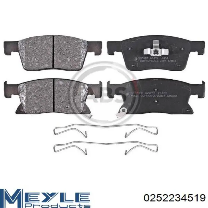 Comprar 0252234519 Meyle Pastillas delanteras de freno