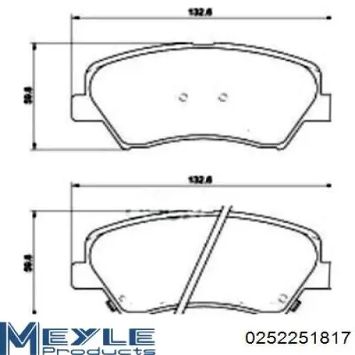 Pastillas de freno 58101G2A00 Hyundai/Kia