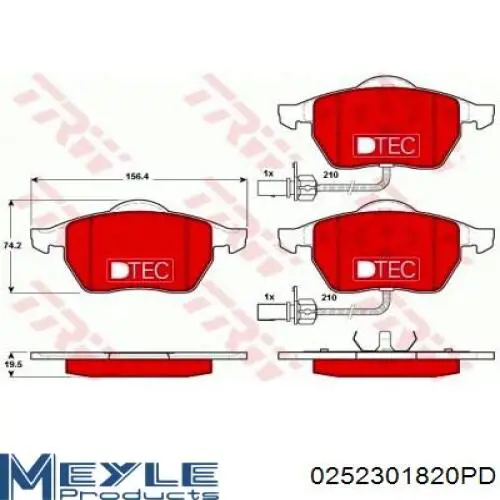 Pastillas de freno delanteras Audi A6 4F2