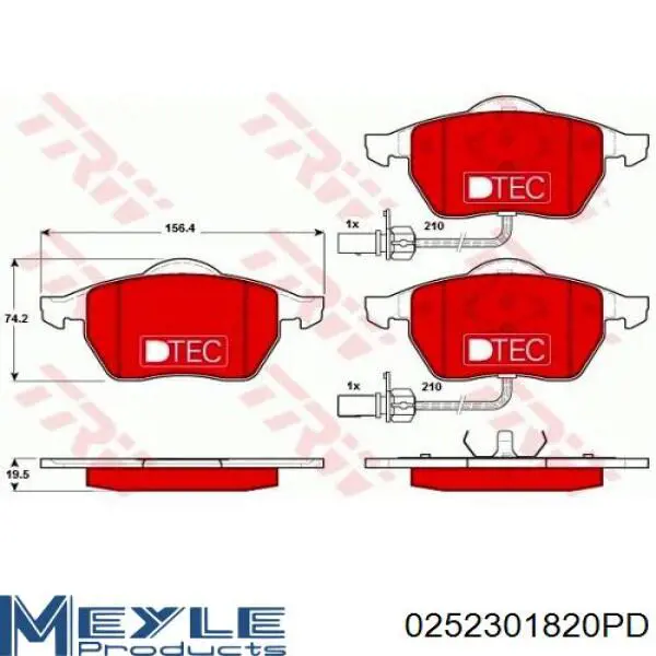 Pastillas de freno delanteras Audi A6 4F2