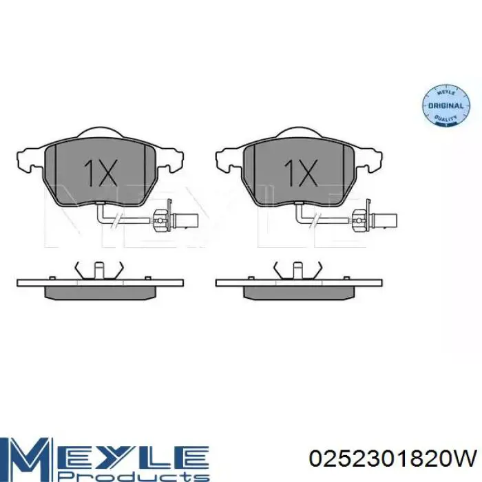 Comprar 0252301820W Meyle Pastillas delanteras de freno