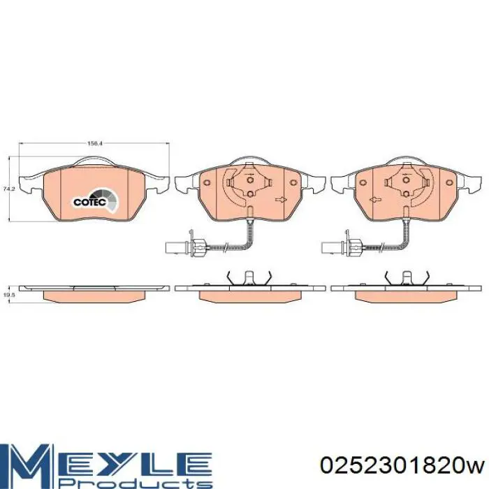 Pastillas de freno delanteras Audi A6 4F2