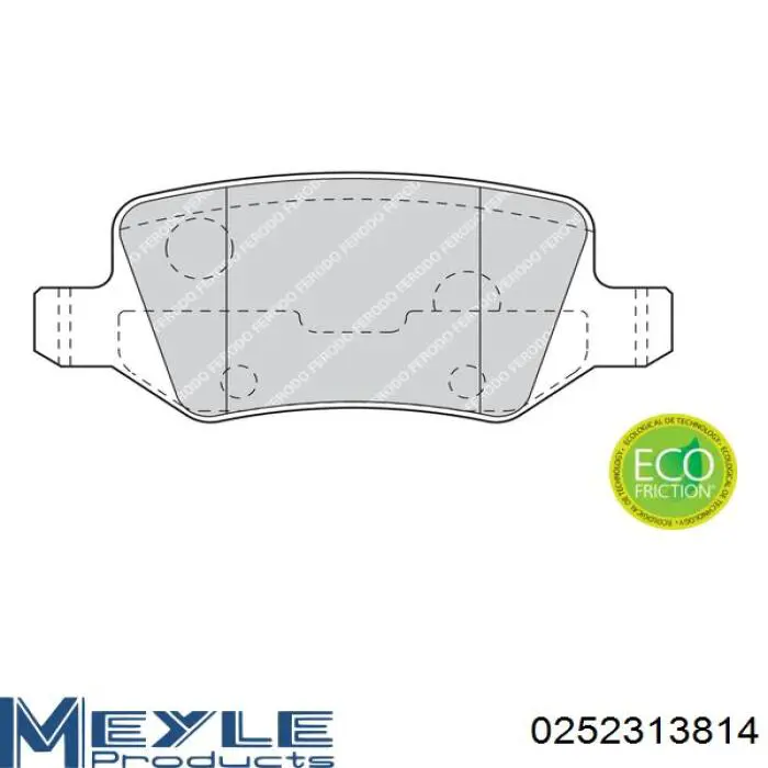 Pastillas de freno traseras A1694200420 Mercedes