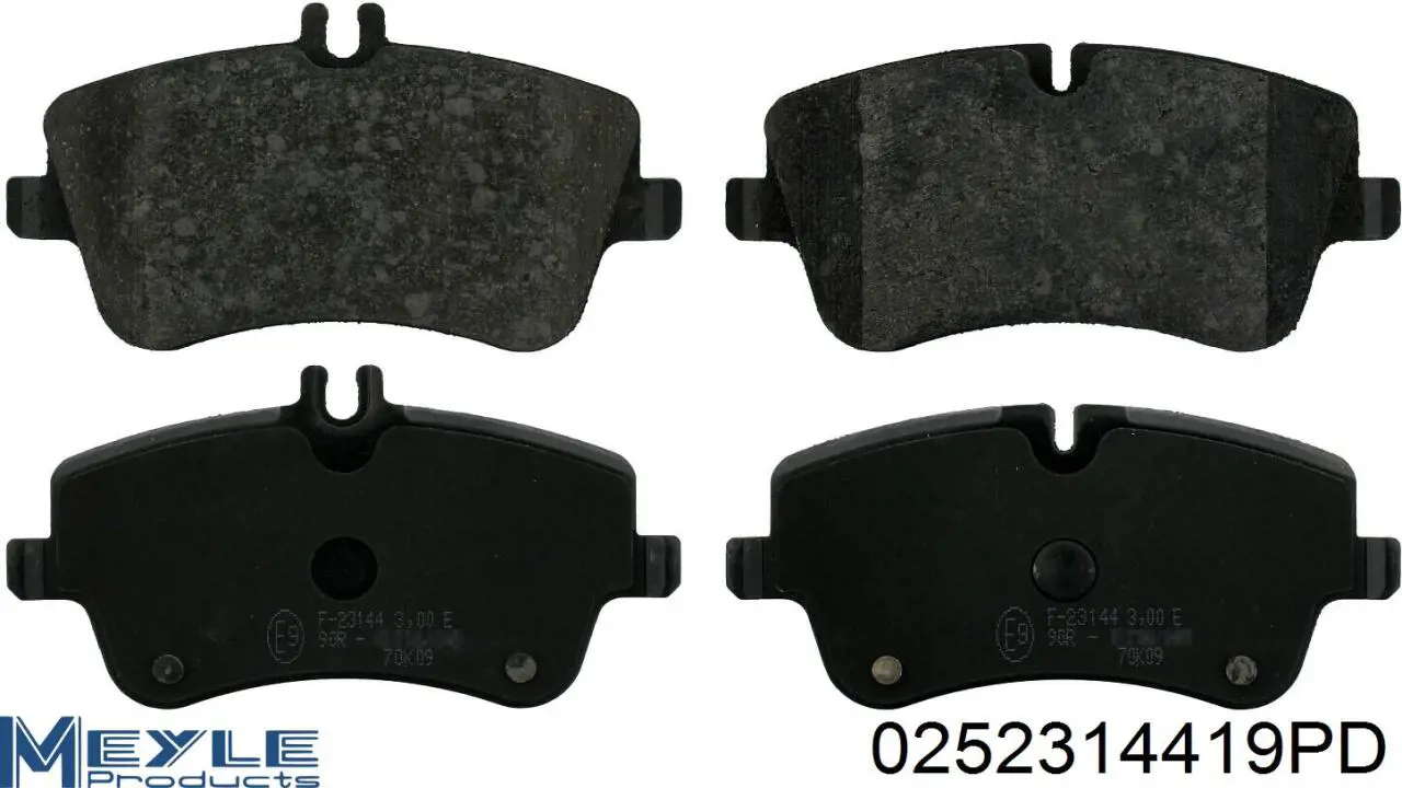 Pastillas de freno delanteras Mercedes A0034209520