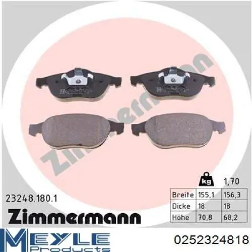 Pastillas de freno delanteras Renault Espace 4 JK0