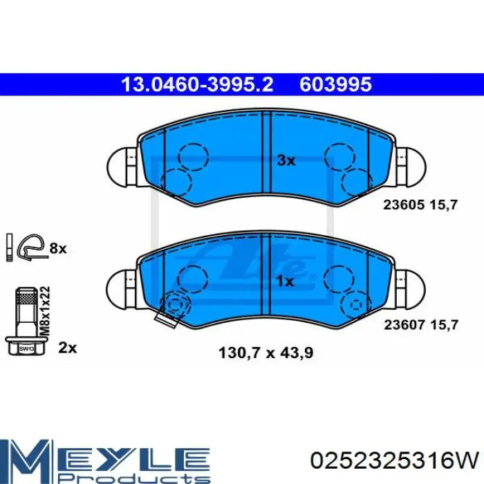 Pastillas de freno FD6922A Necto