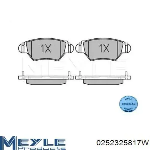 Comprar 1605037 Opel Pastillas de freno traseras