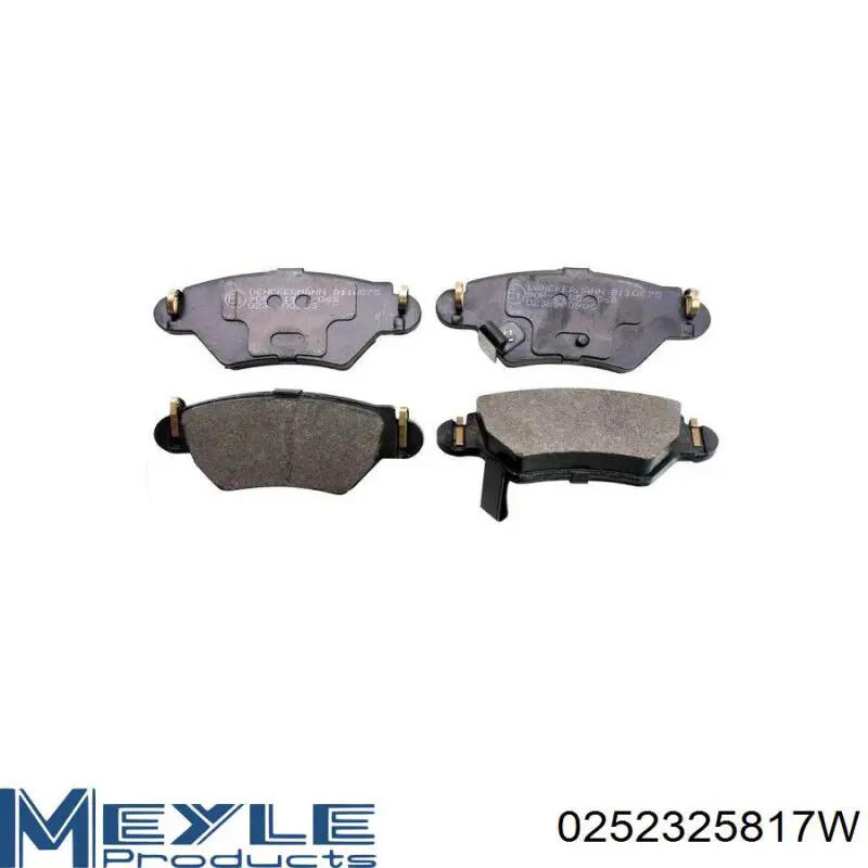 Pastillas traseras Opel 1605037