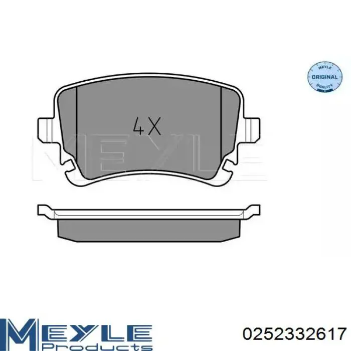 Pastillas traseras de freno Meyle 0252332617 precio, desde 29,39 EUR