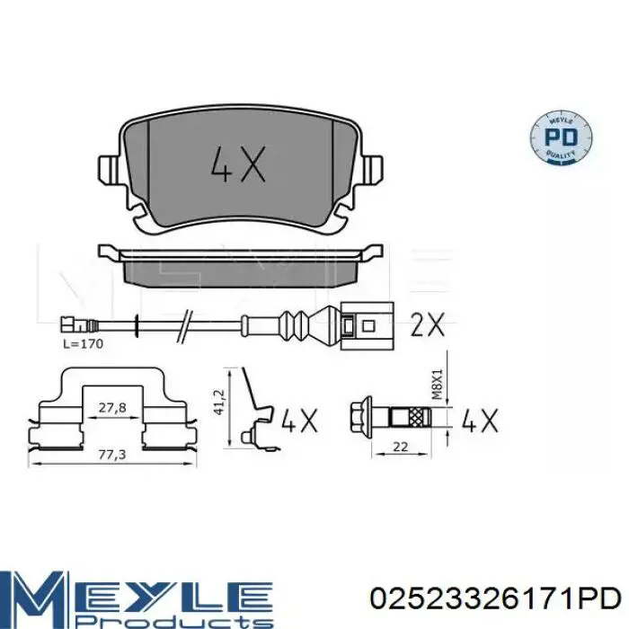 RD23326STD Rider Pastillas freno traseras