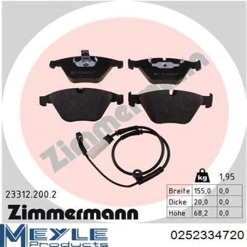 Pastillas de freno delanteras BMW 3 E90