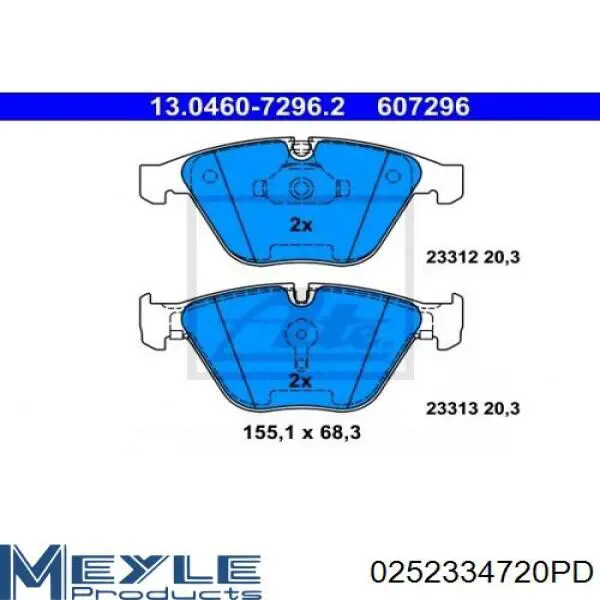 Pastillas de freno delanteras BMW 3 E90