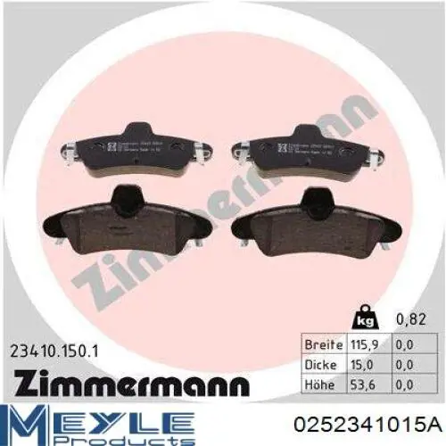 Pastillas traseras de freno Ford 1204850 precio, desde 39,36 EUR
