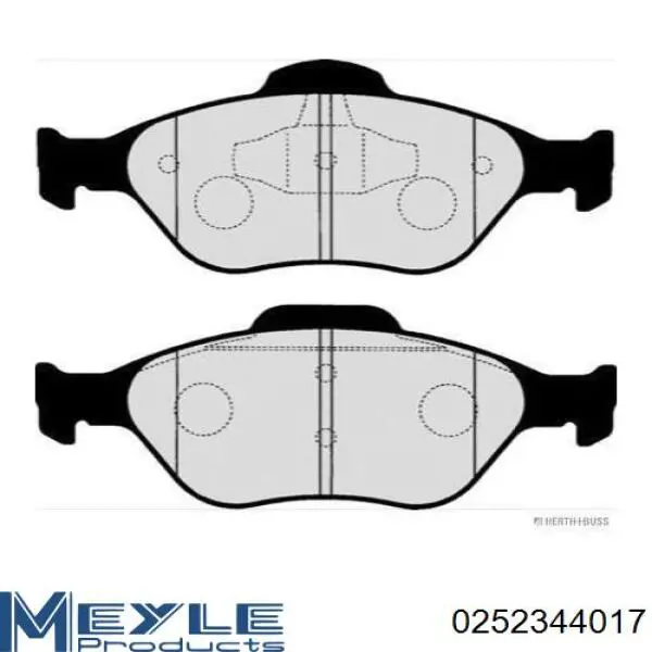 Pastillas de freno delanteras Ford T121183