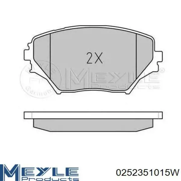 SP1244 Hi-q Pastillas delanteras