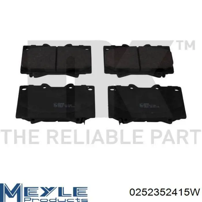 Pastillas de freno delanteras Toyota 0446560120