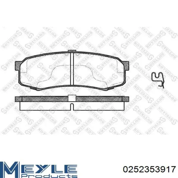 Pastillas de freno traseras T113502080 Chery