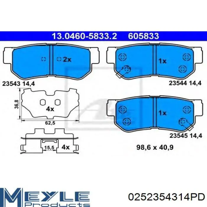Comprar FD7443A Necto Pastillas de freno traseras