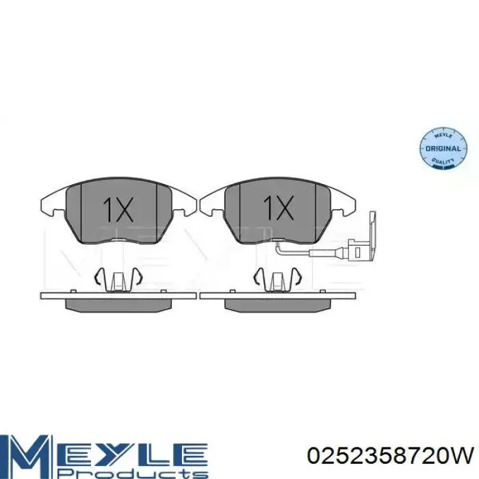 Comprar 0252358720W Meyle Pastillas delanteras de freno