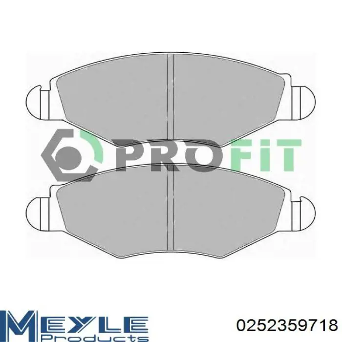 BPA064310 Open Parts Pastillas delanteras