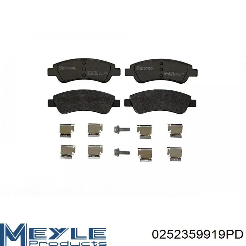Pastillas de freno 1613192280 Peugeot/Citroen