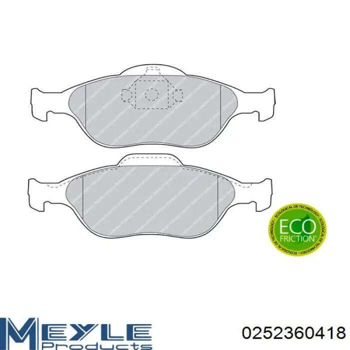 1101464 Ford Pastillas delanteras