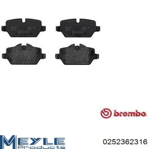 Pastillas de freno traseras 34121288889 BMW