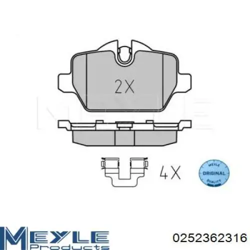 Pastillas traseras BMW 34121288889