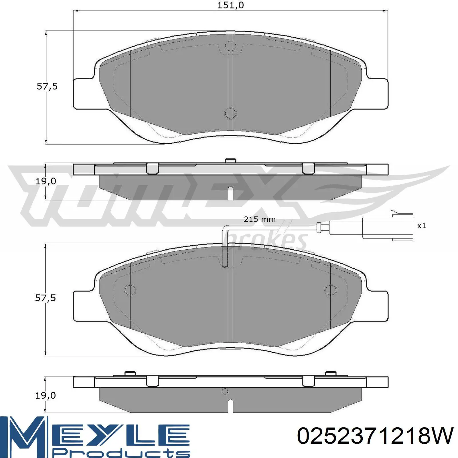 77365808 Fiat/Alfa/Lancia Pastillas delanteras