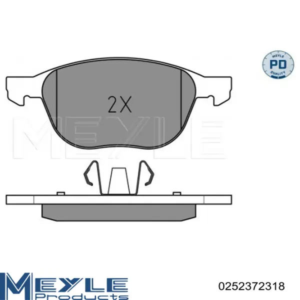 Pastillas de freno delanteras Ford 2600768