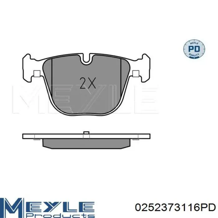 0252373116PD Meyle pastillas de freno traseras