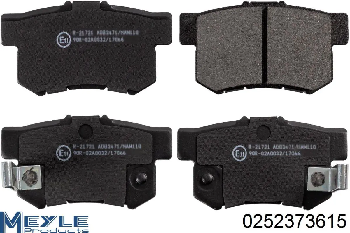 Pastillas traseras Honda 43022SJFE00