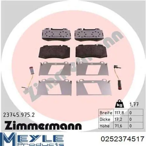 FD7079A Necto Pastillas delanteras
